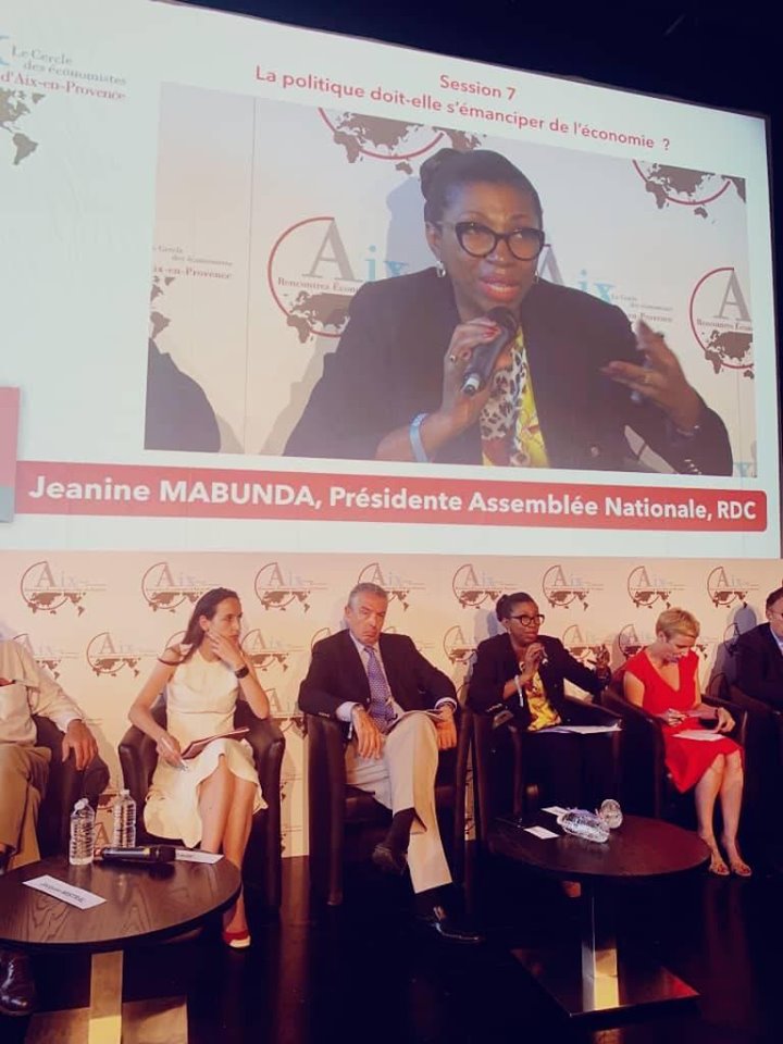 45 ème session de l&rsquo;assemblée parlementaire de la francophonie; Jeanine Mabunda déjà à Abidjan pour la cause
