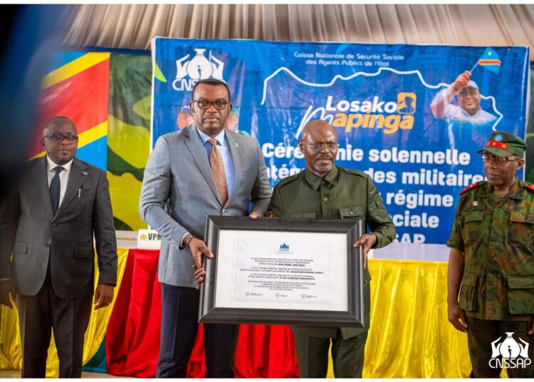 CNSSAP : intégration des militaires et policiers, un tournant historique dans la sécurité sociale en RDC