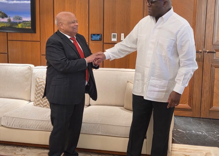 Le Président de la République Félix Tshisekedi reçoit l'homme d'affaires Raphaël Katebe Katoto